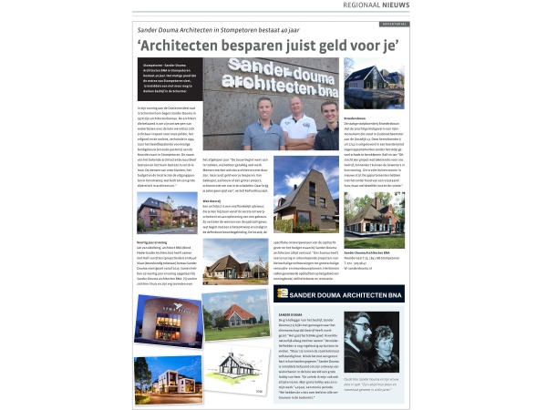 Sander Douma Architecten 40 jarig jubileum